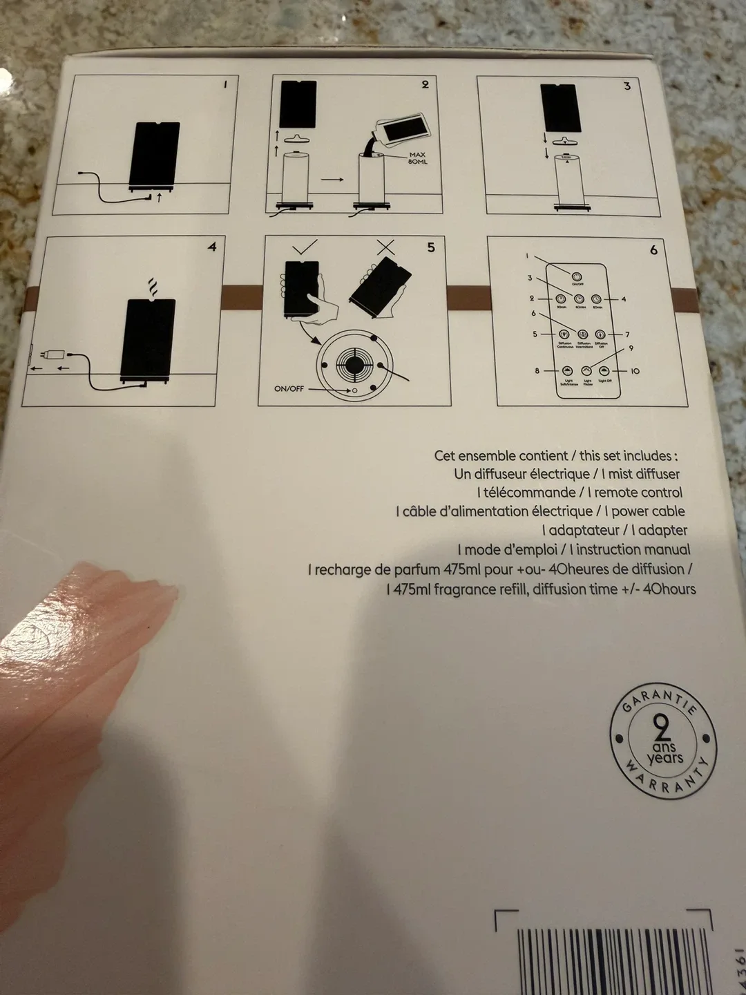 Maison Berger Aroma Relax Diffuser - New in Box image indicator(2)