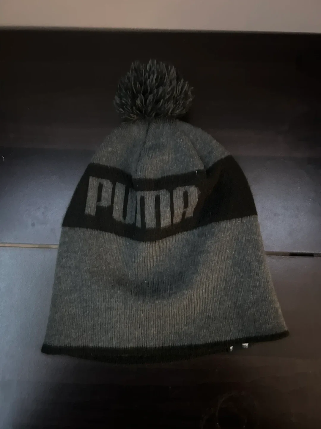 Puma Pom-Pom Beanie - Grey & Black image indicator(2)