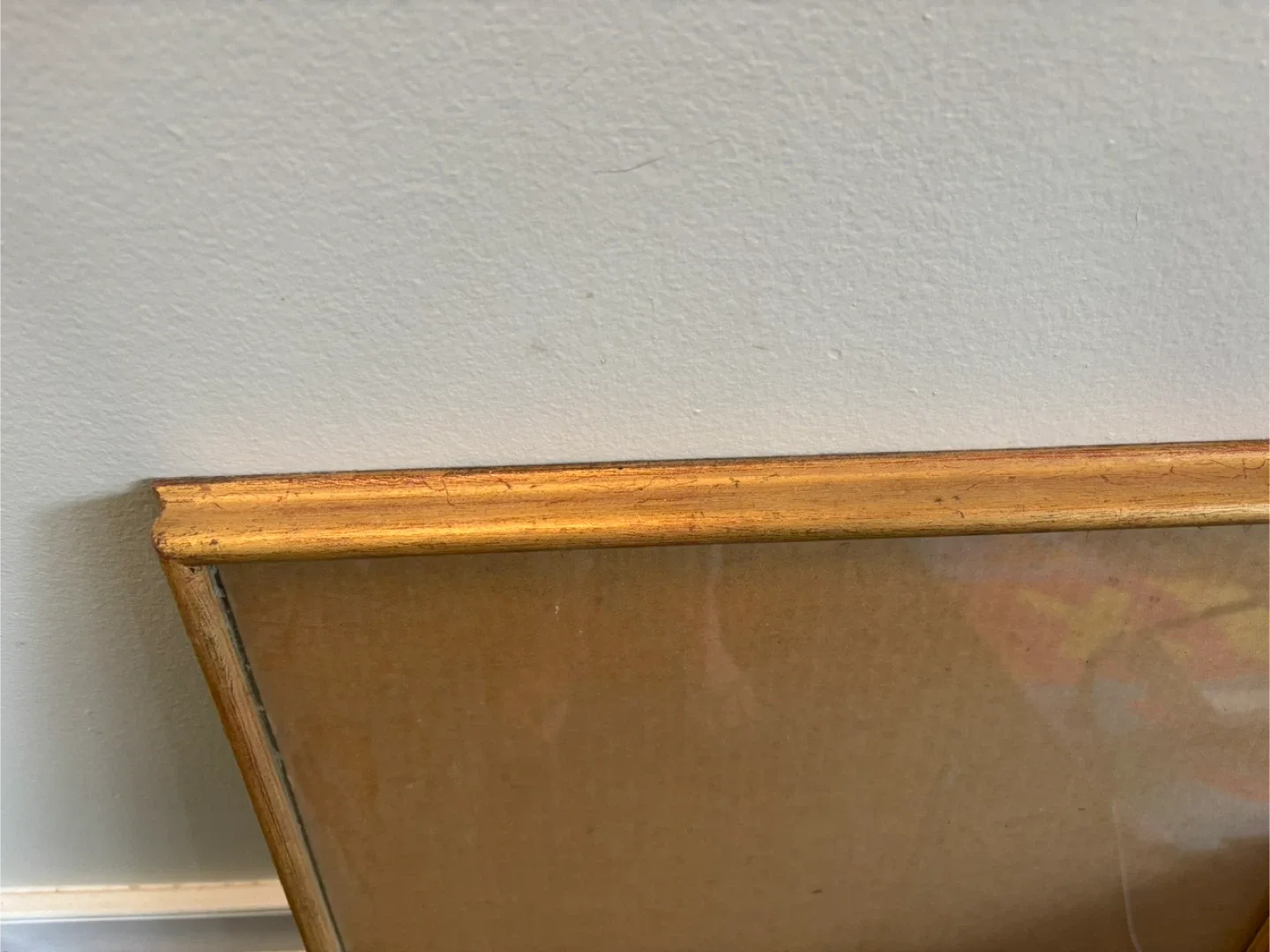 Gold Coloured Large Picture Frame 49x59cm  #freecycle image indicator(2)