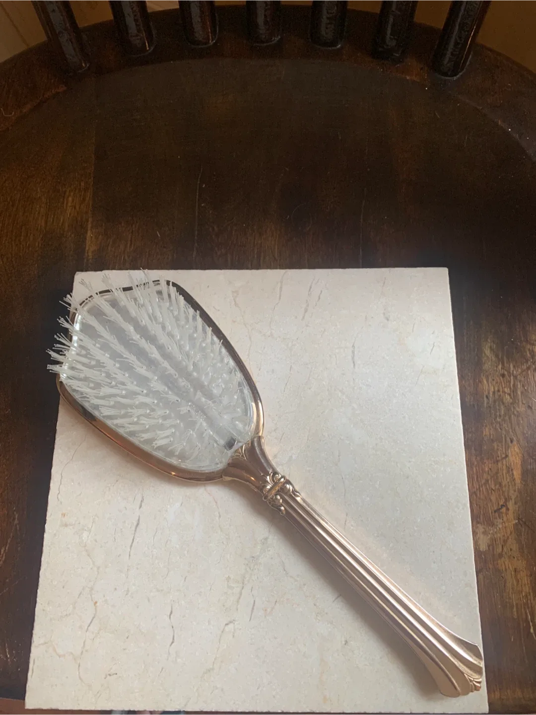 Vintage Hair Brush with Gold Handle🥕 image indicator(2)