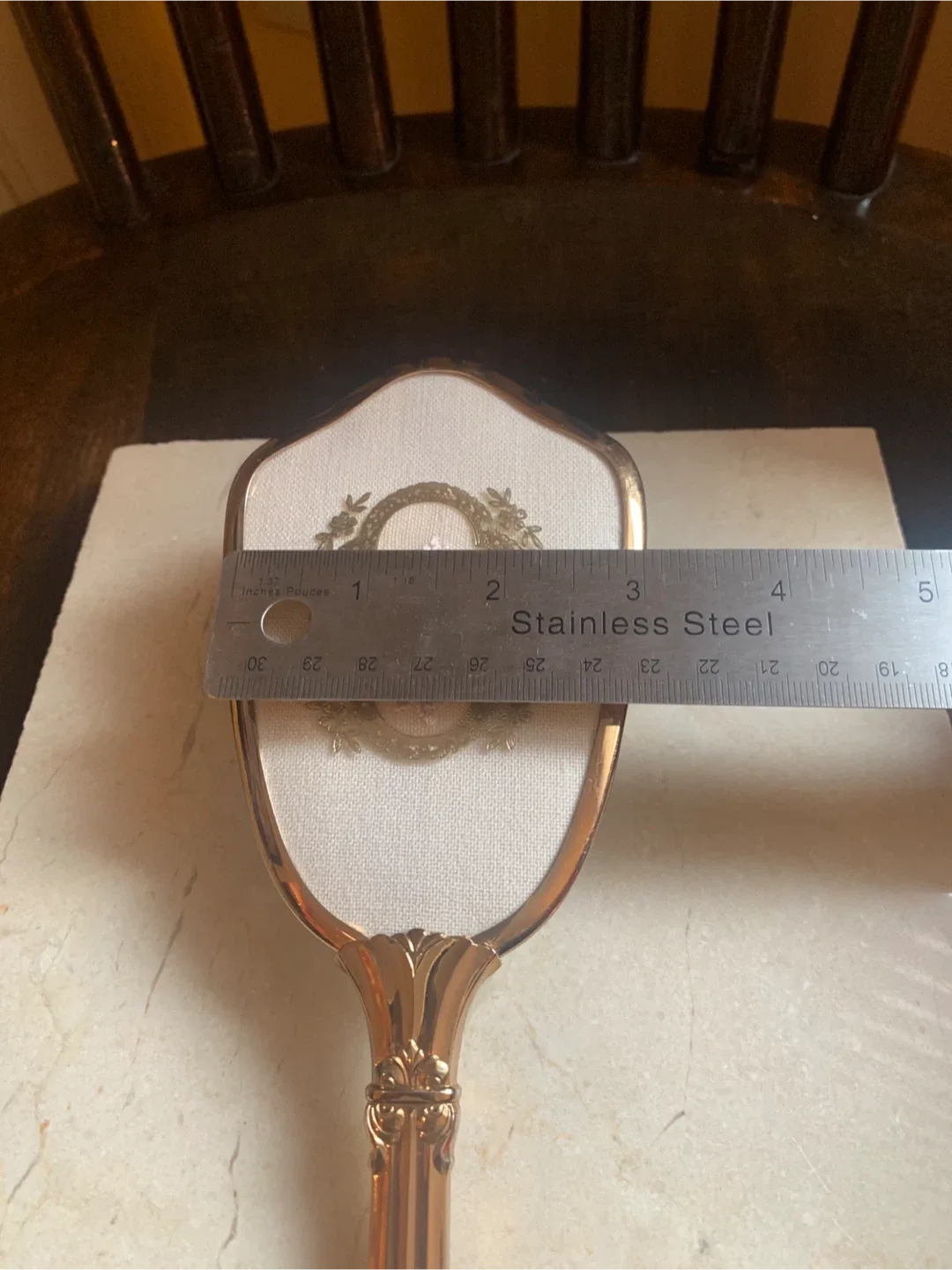 Vintage Hair Brush with Gold Handle🥕 image indicator(8)