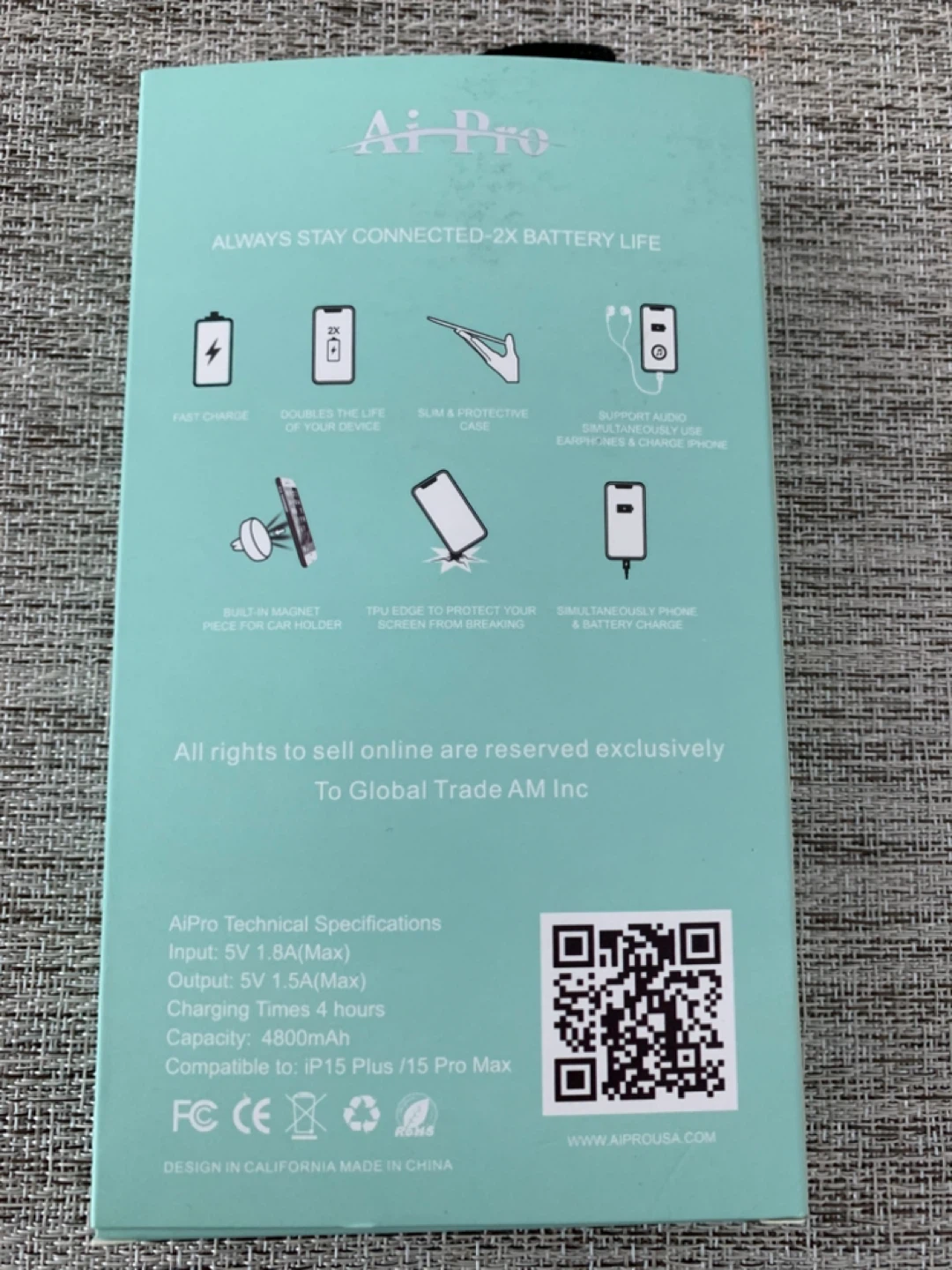 Ai-Pro Battery Case for iPhone 15 Plus/Pro Max - photo 2