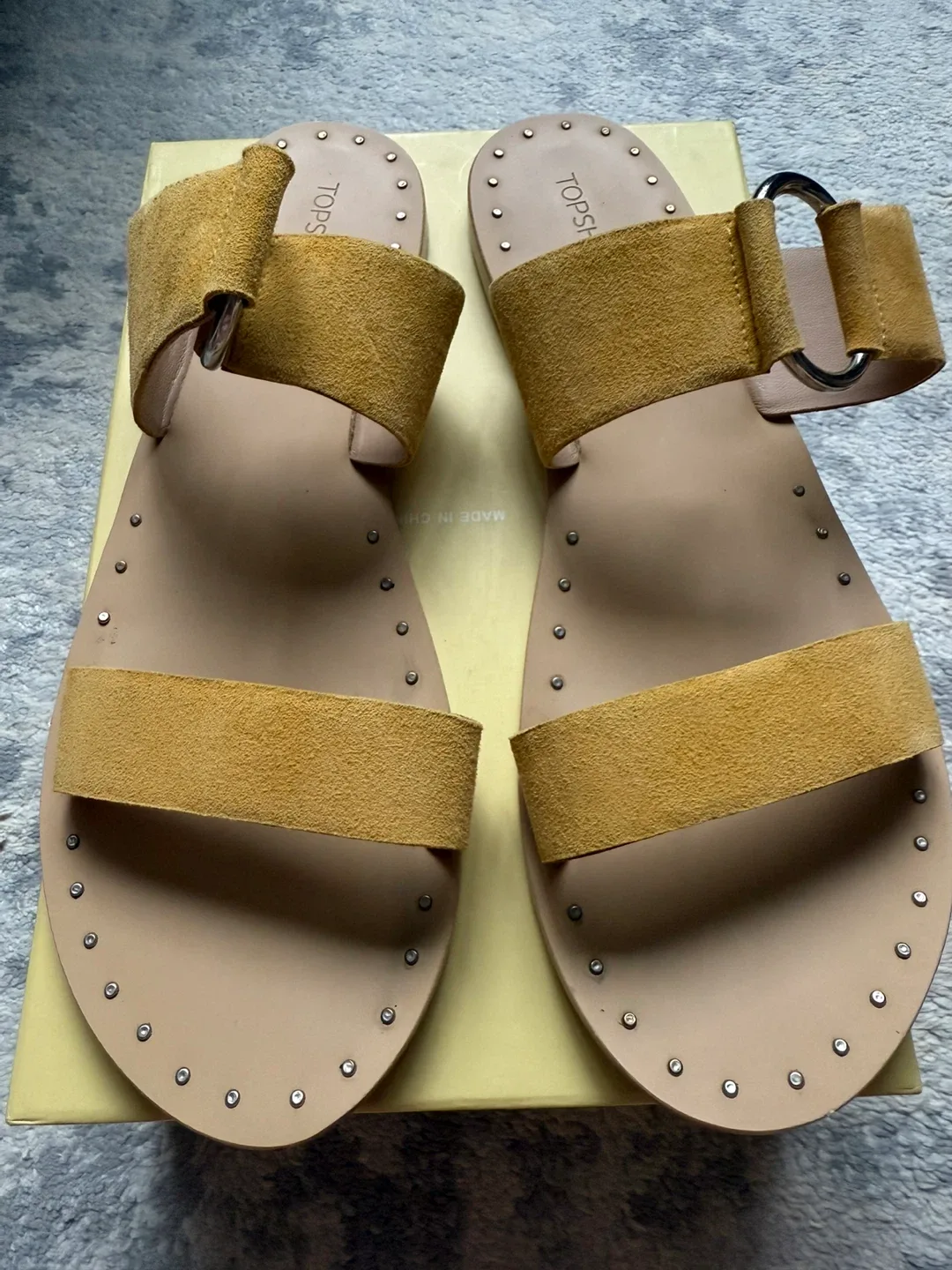 Topshop Suede Sandals Size 9,5 thumbnail