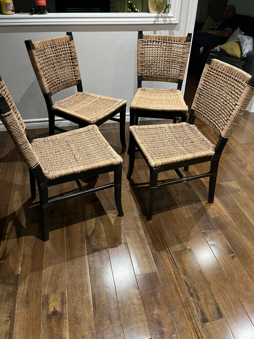 Wicker Dining Chairs - Set of 4