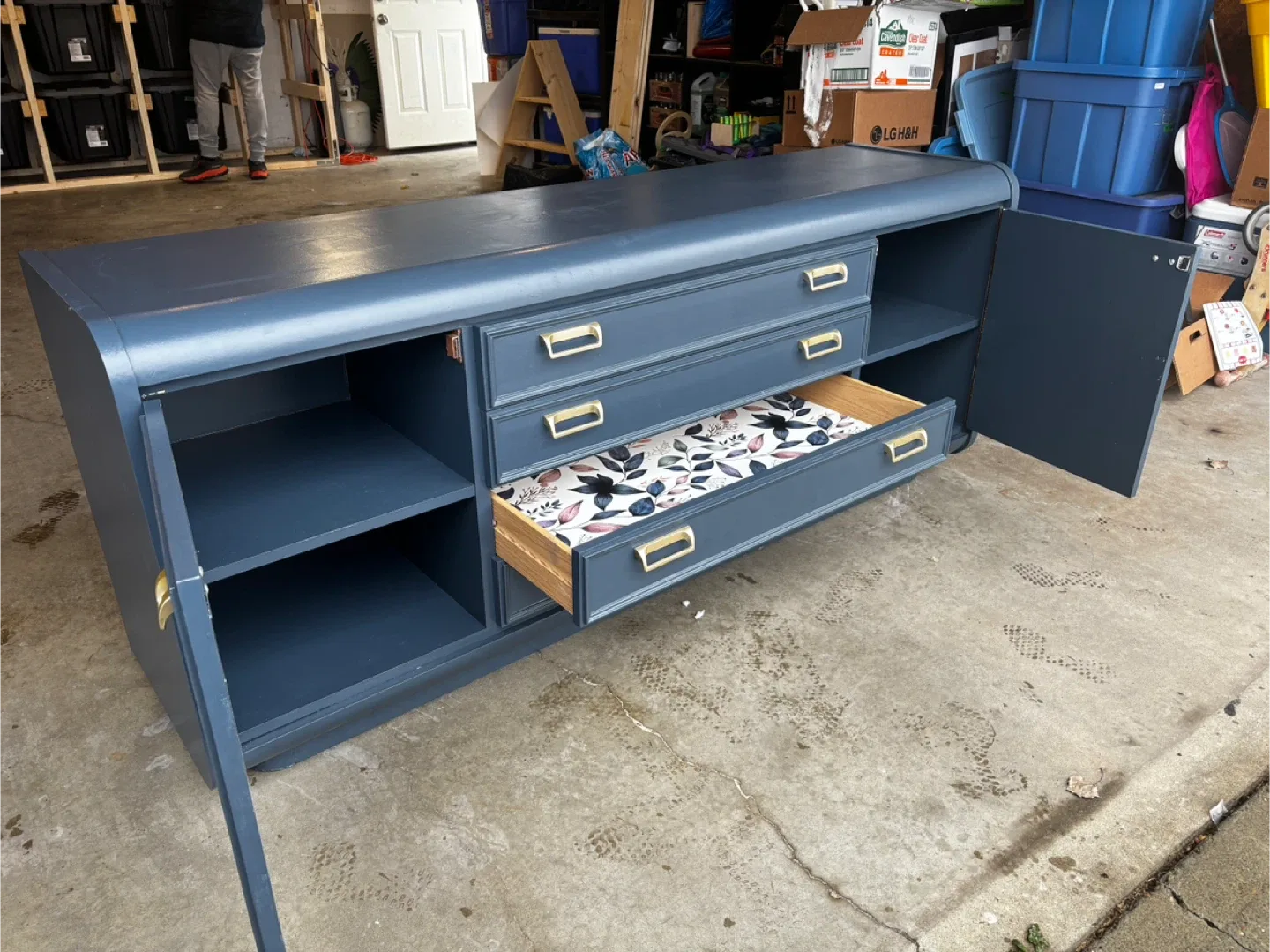 Blue Refinished Dresser image indicator(4)
