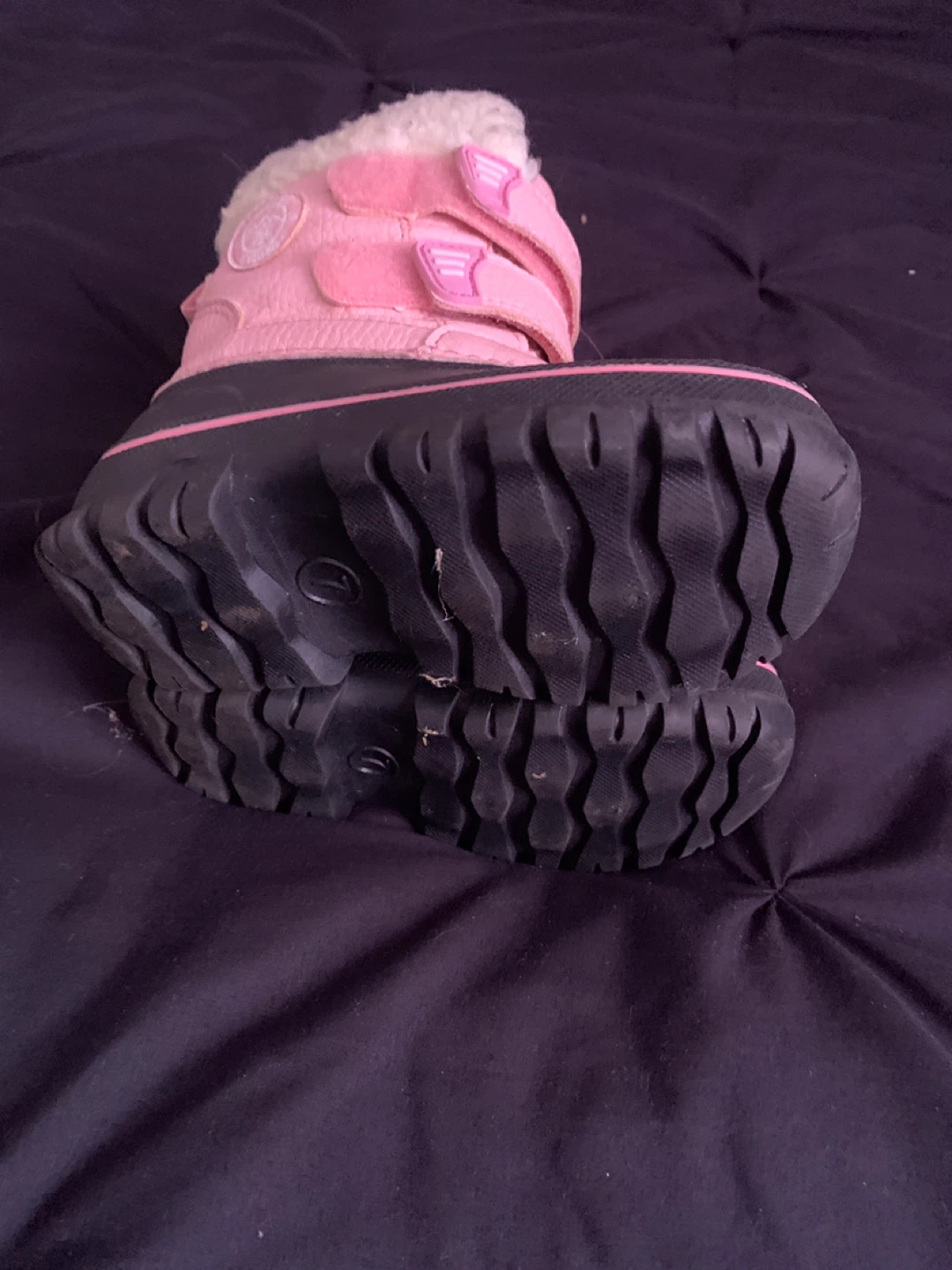 Pink & Black Toddler Winter Boots - Size 7 - photo 2