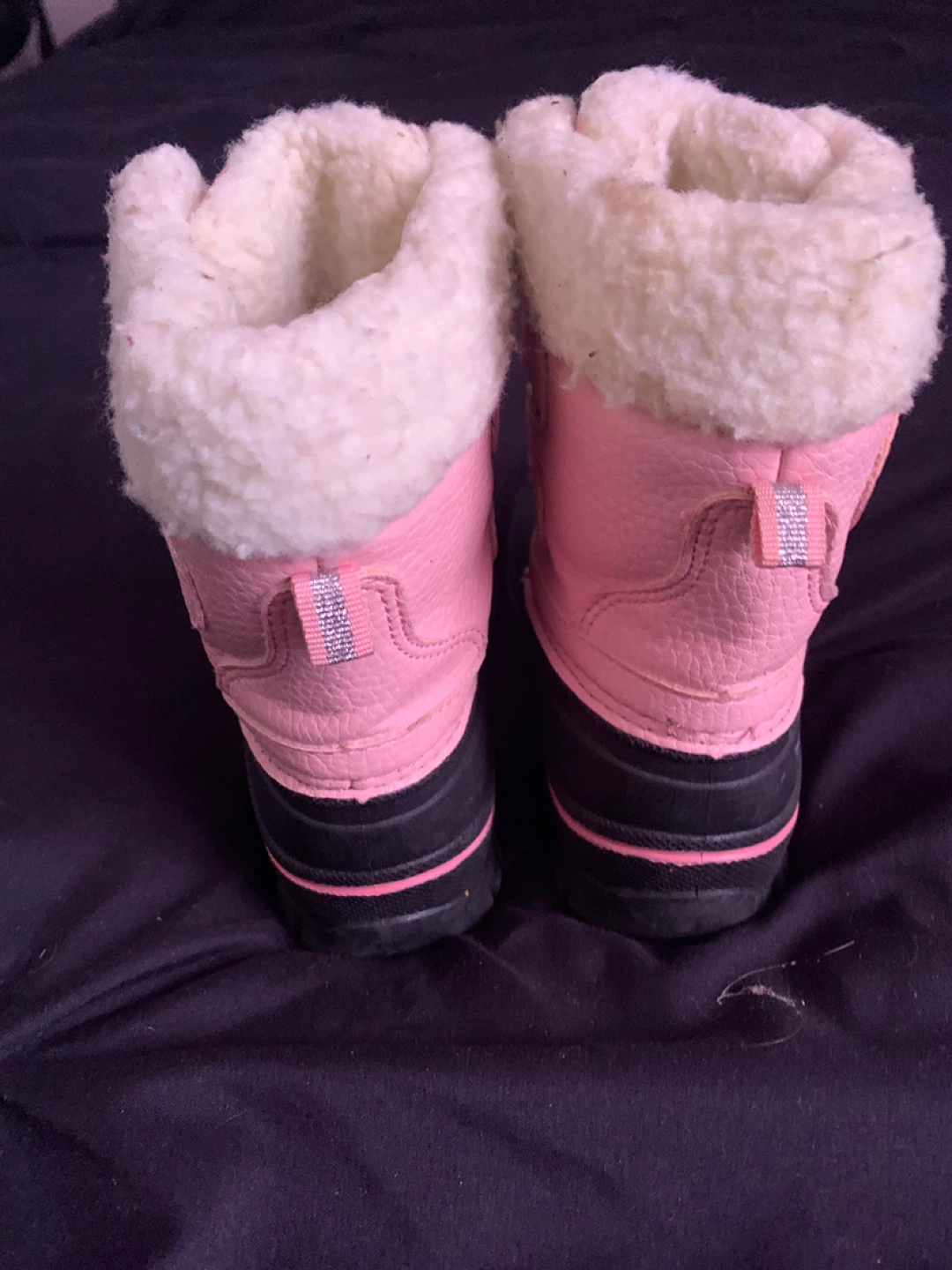 Pink & Black Toddler Winter Boots - Size 7 - photo 5