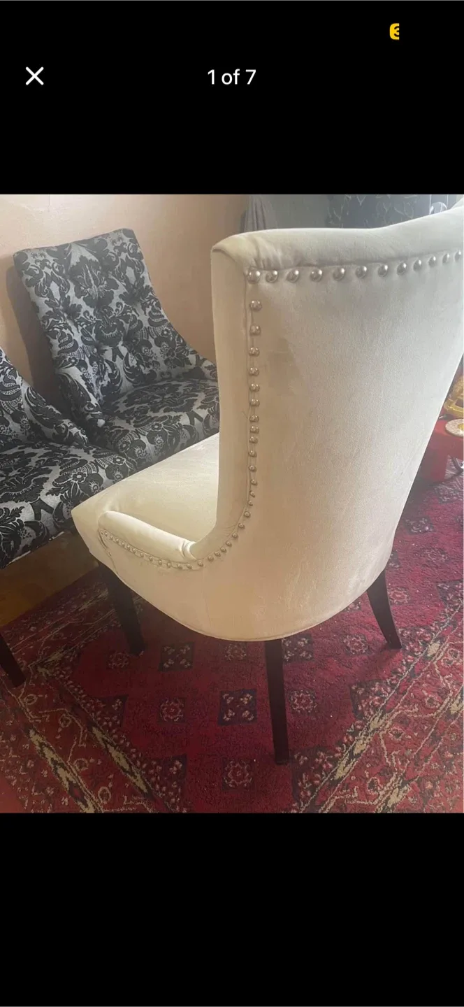 Upholstered Dining Chairs - Set of Two