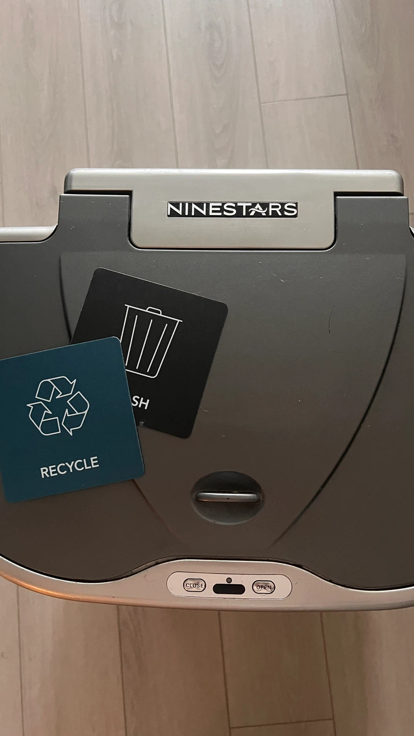 Nine Stars 18.5 Gallon Motion Sensor Recycling Bin - photo 3