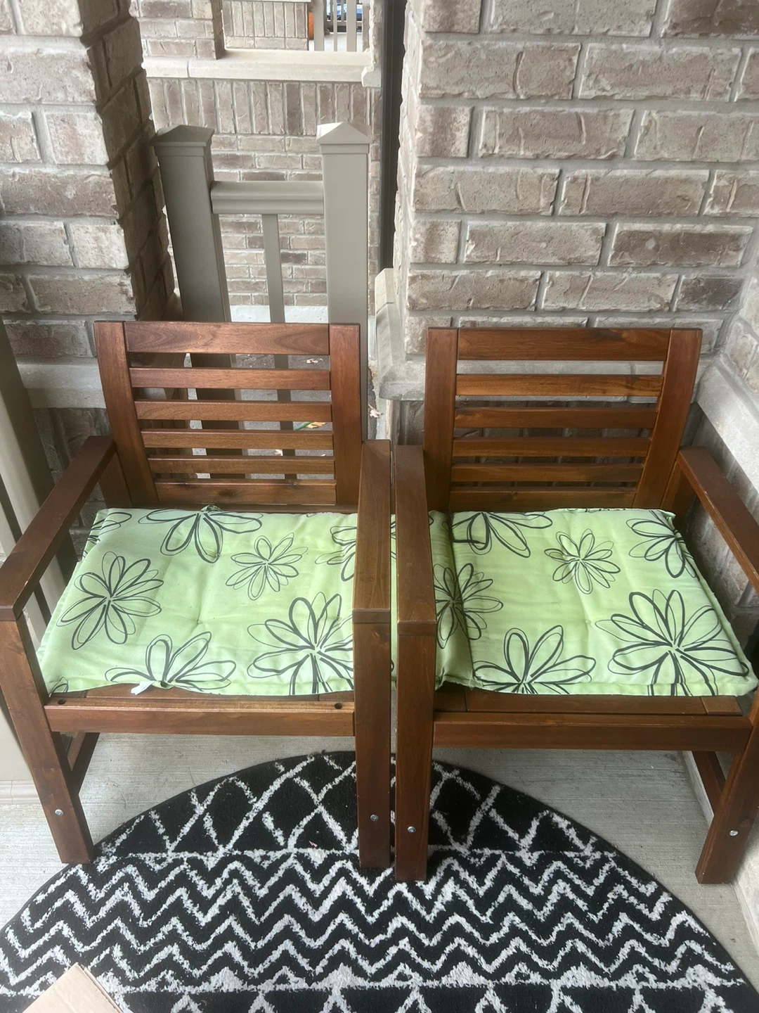 IKEA NÄMMARÖ Outdoor Armchair, Light Brown Stained - photo 2