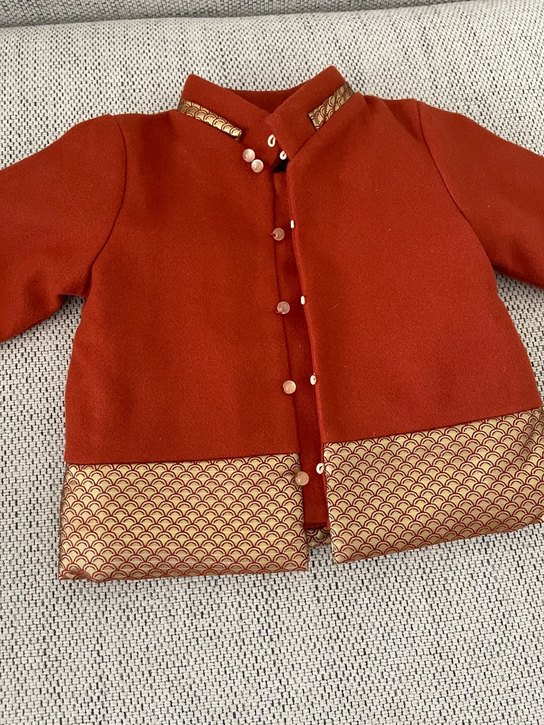 Red & Gold Kids Jacket 90cm image indicator(2)