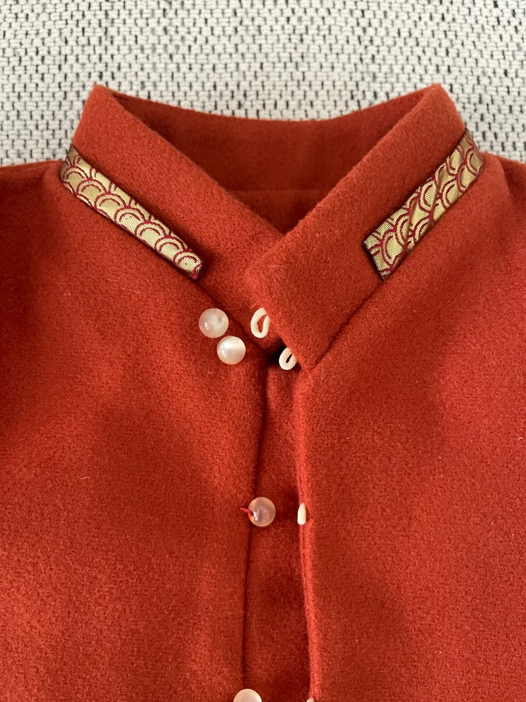 Red & Gold Kids Jacket 90cm image indicator(5)