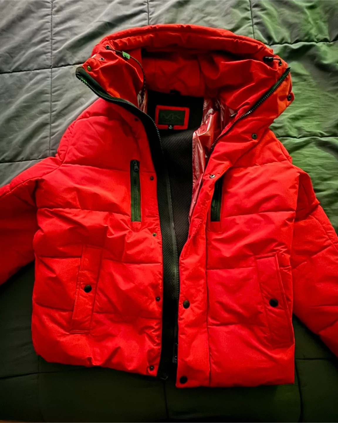 Michael Kors Red Puffer Jacket