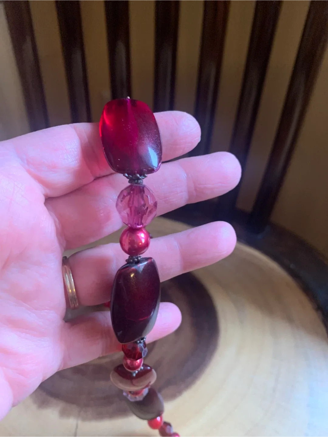 Red Beaded Necklace🥕 image indicator(4)