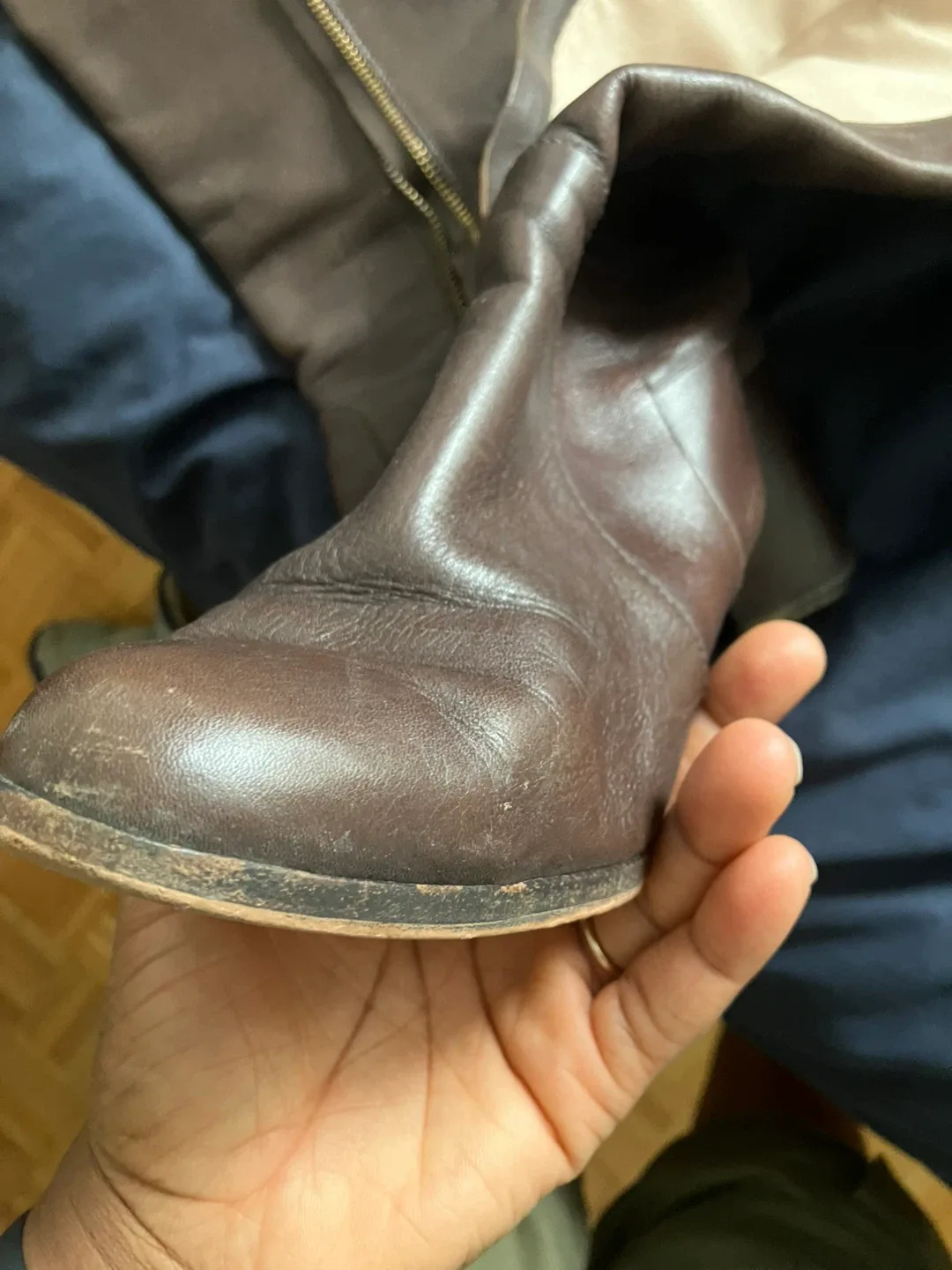 Michael Kors Leather Knee High Boots - Size 8.5M image indicator(6)