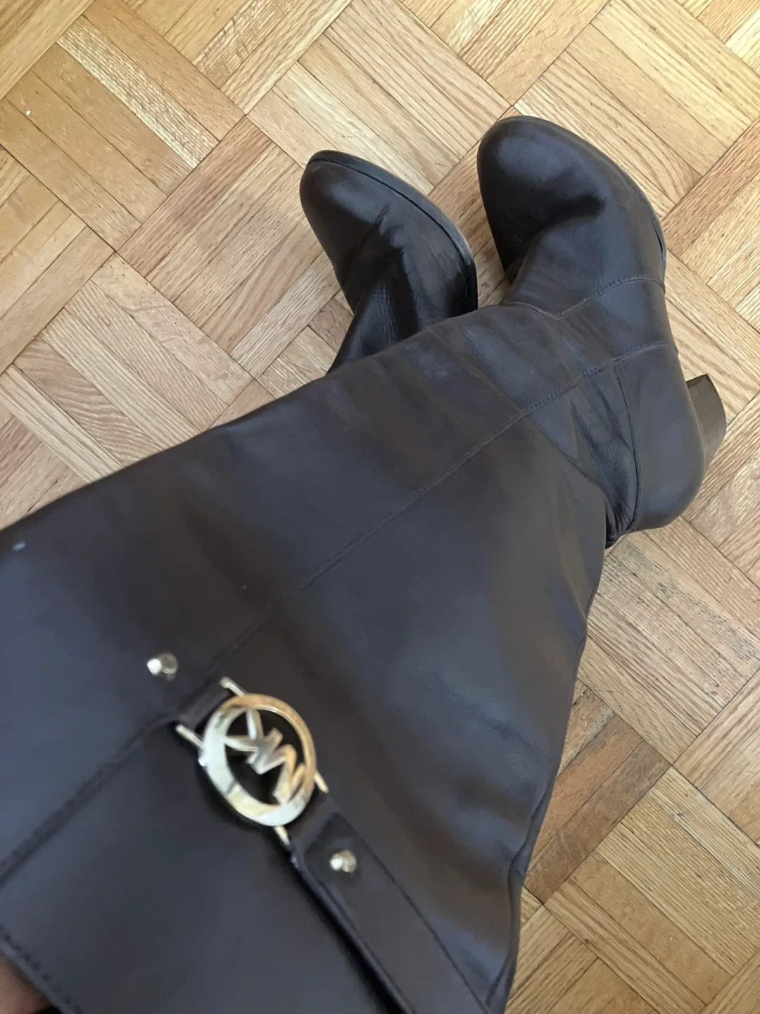 Michael Kors Leather Knee High Boots - Size 8.5M image indicator(3)