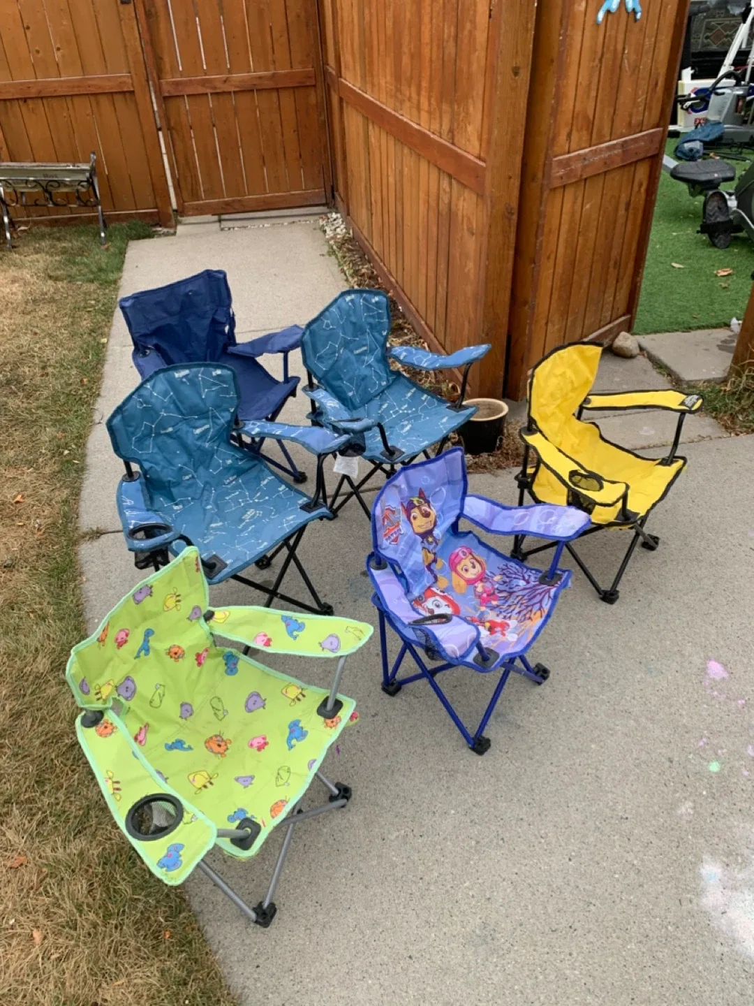 Kids' Camping Chairs - $5 per chair / outdoor kids toys