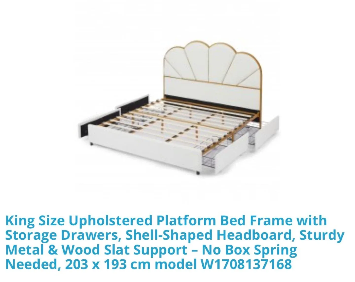 Base de cama de plataforma tamaño King image indicator(3)