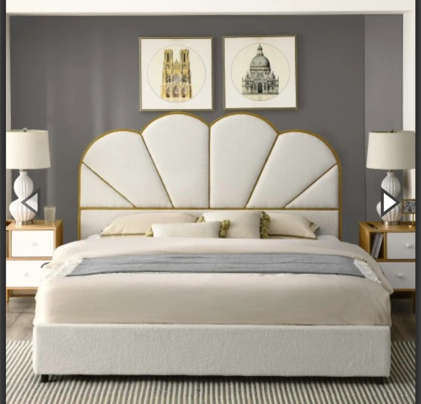 Base de cama de plataforma tamaño King image indicator(2)