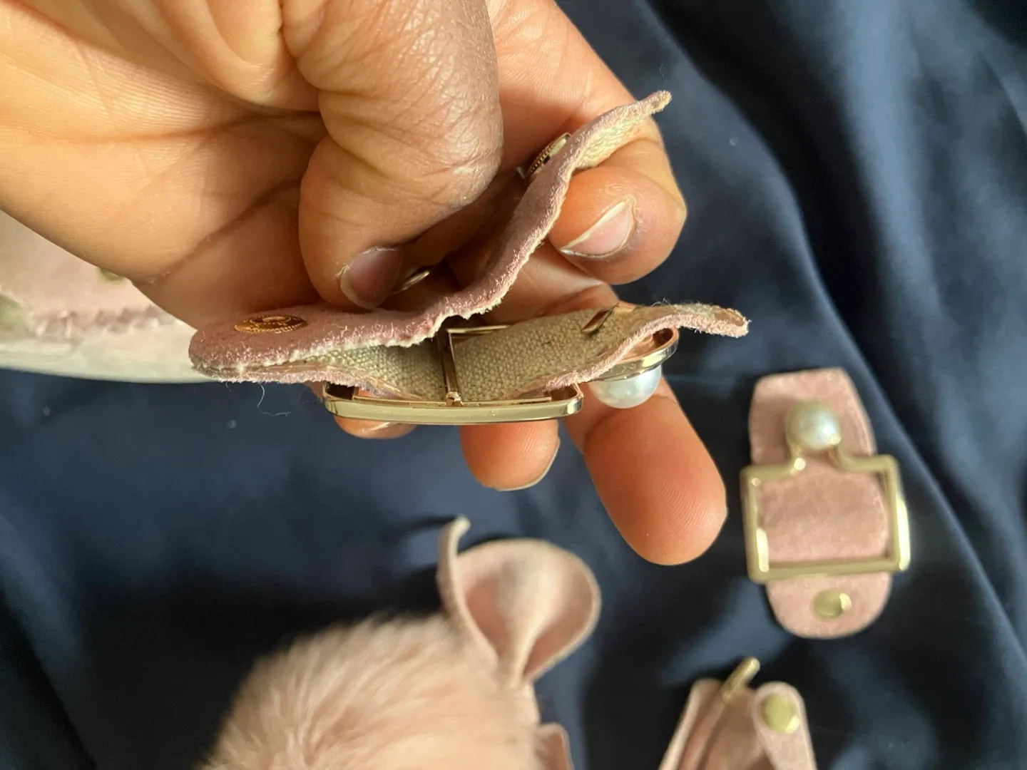 Everugg Australia Pink Suede Moccasin Slippers image indicator(9)