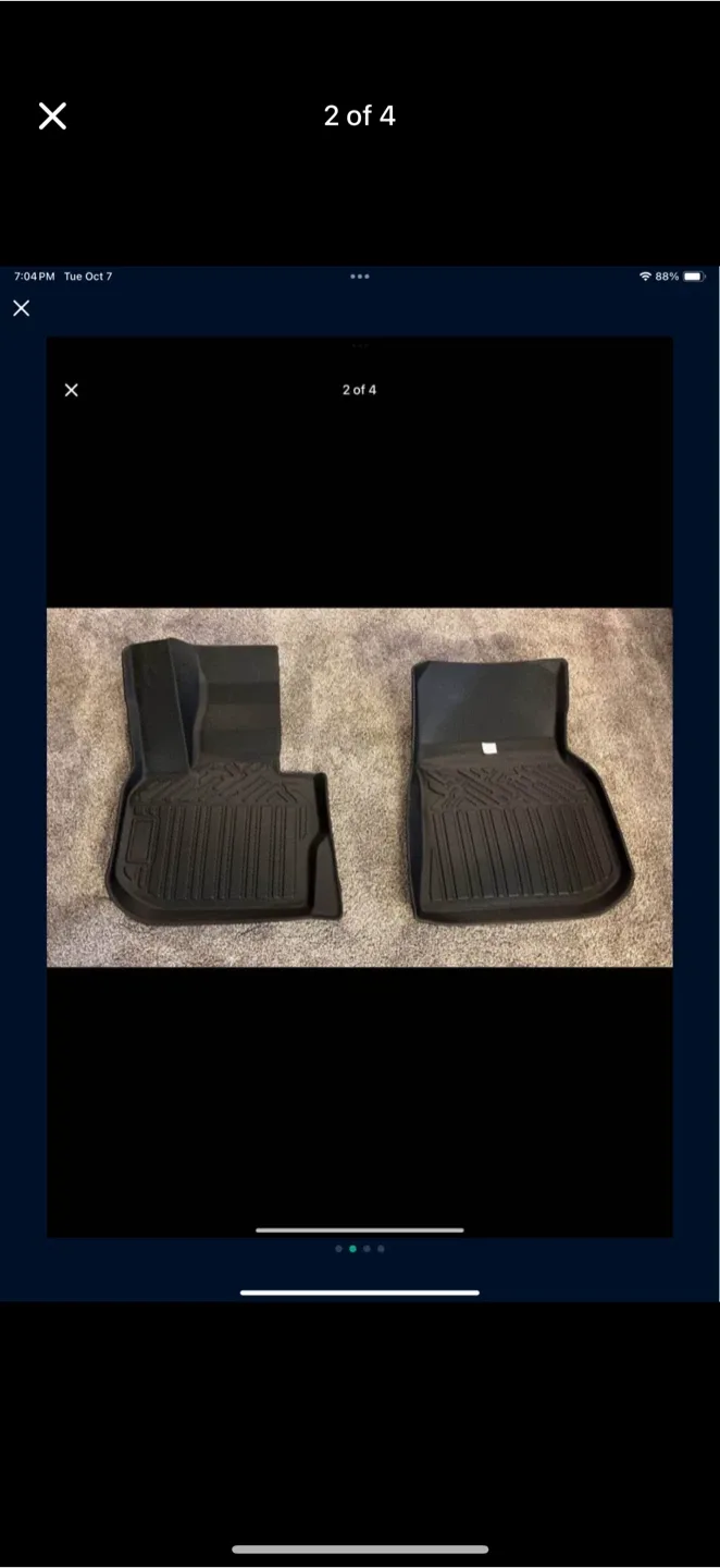 BMW X3 2018-2024 not for X3 xDrive 30e All Weather Floor Liners image indicator(2)