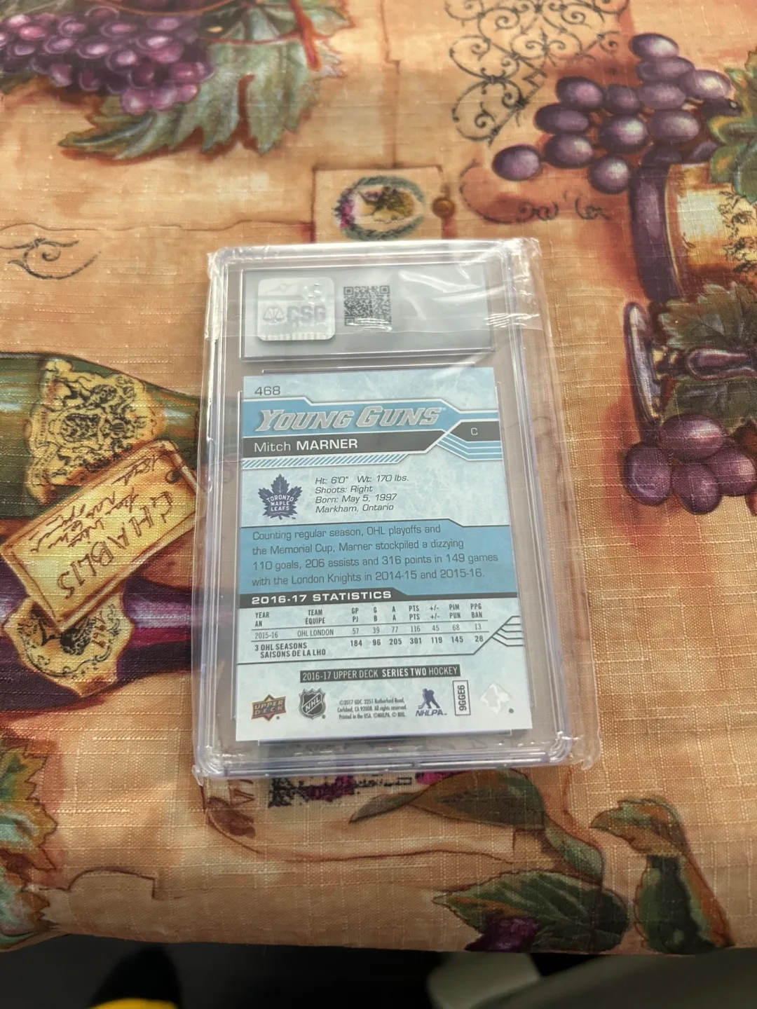 Mitch Marner Young Guns Upper Deck Hockey Card image indicator(2)
