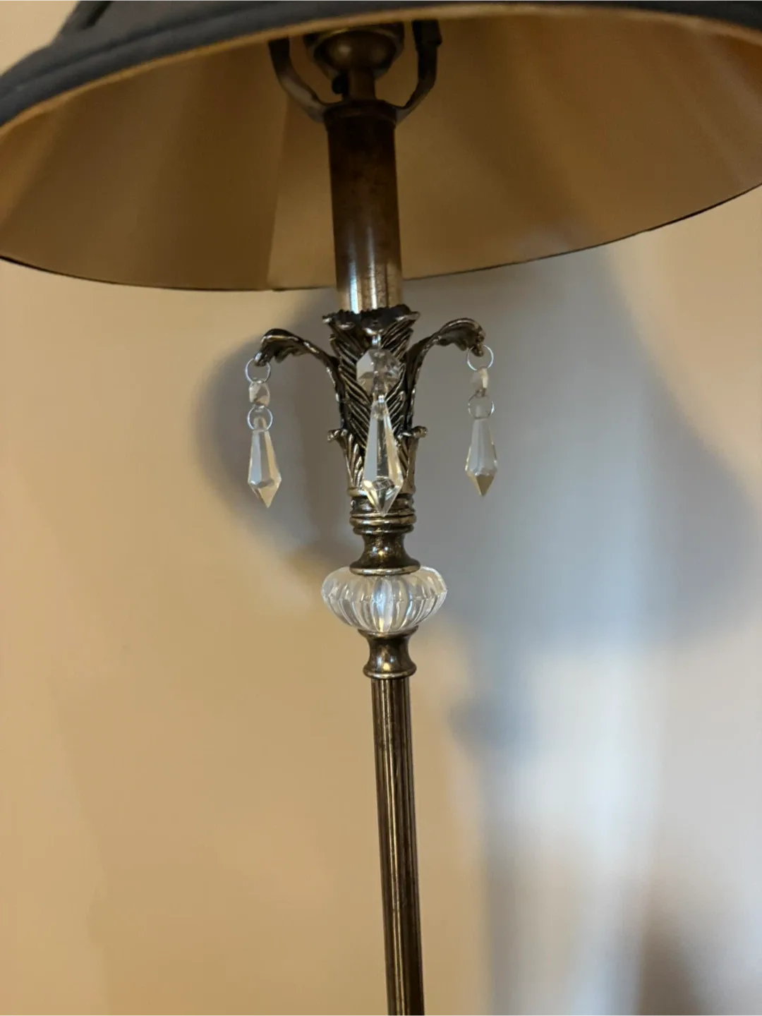 Pair of Elegant Black Lamps with Crystal Accents image indicator(3)