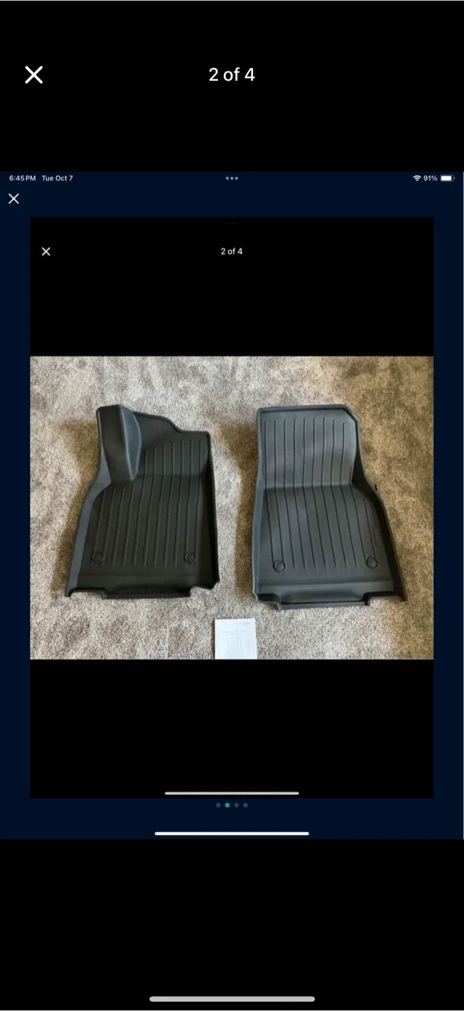 Tesla Model Y 5 seater 2020-24 All Weather Floor Liners image indicator(2)