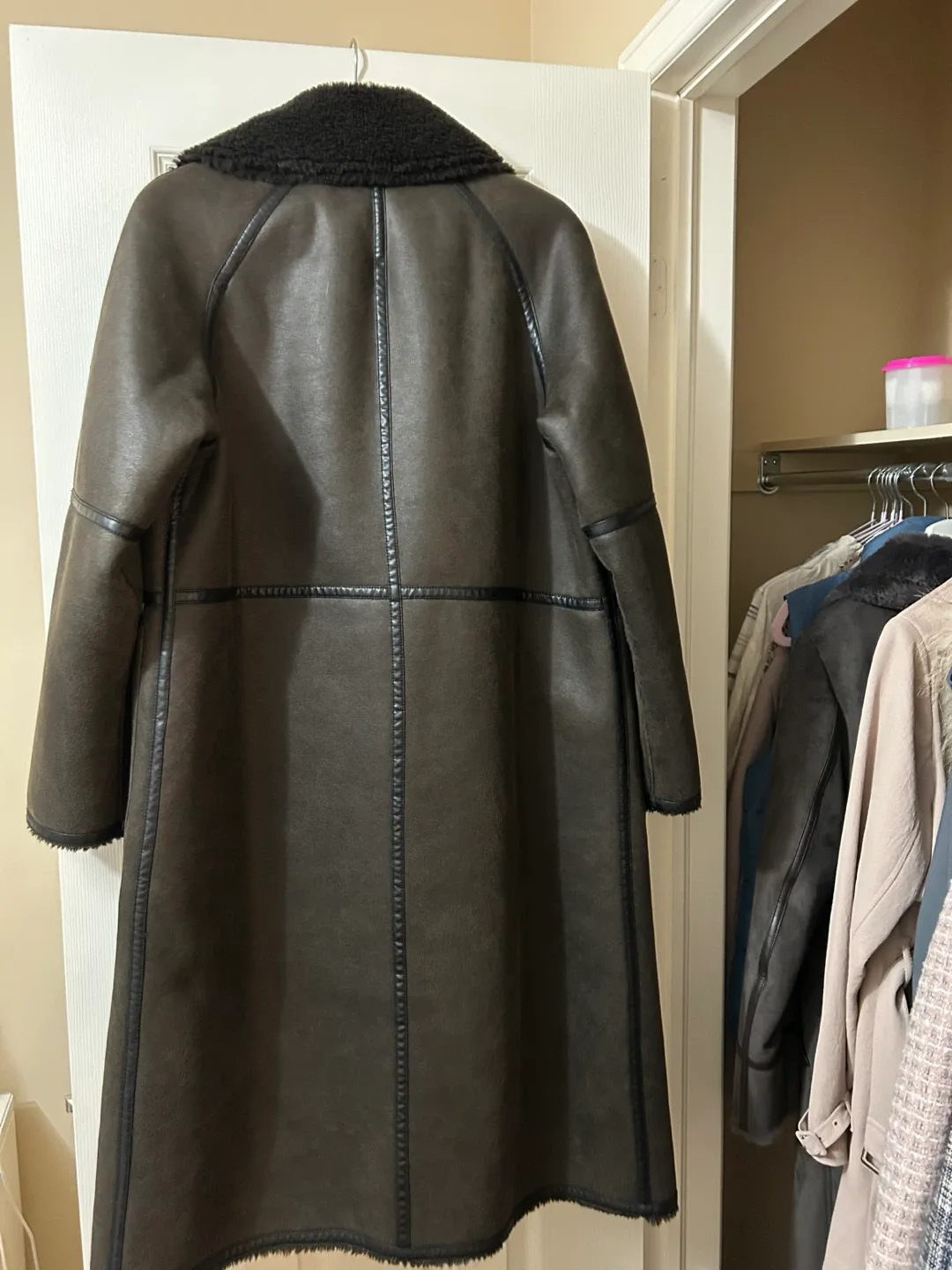 Zara Long Double-Faced Coat image indicator(4)