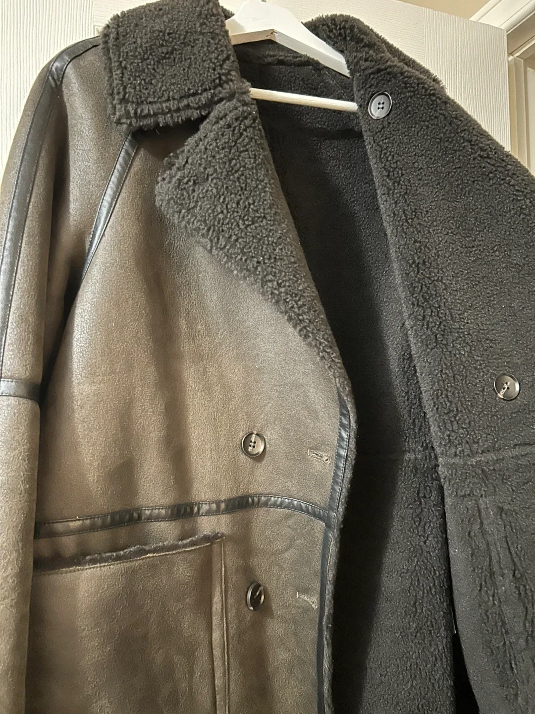 Zara Long Double-Faced Coat image indicator(5)