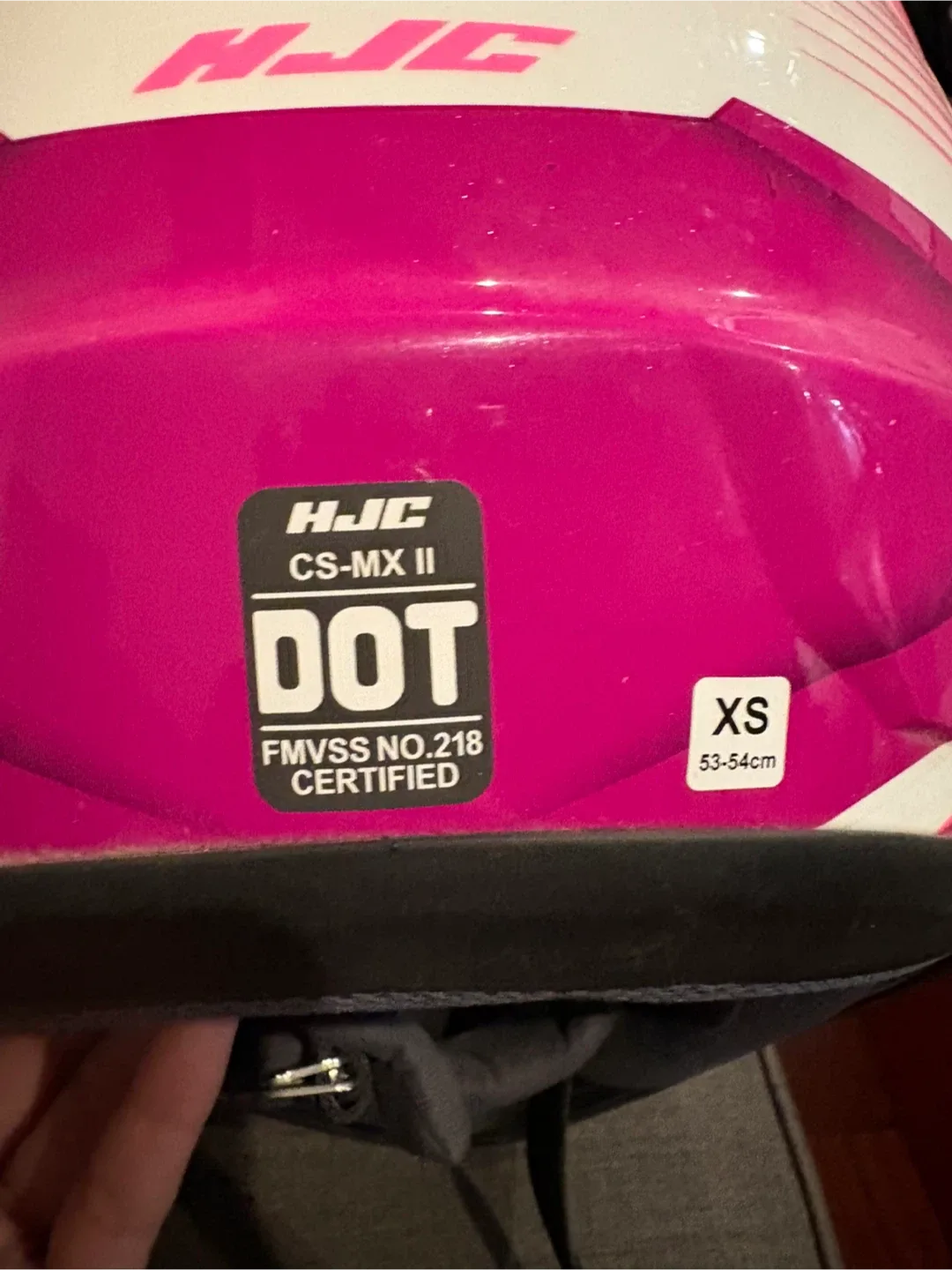 HJC CS-MX II Pink Motocross Helmet - XS image indicator(4)