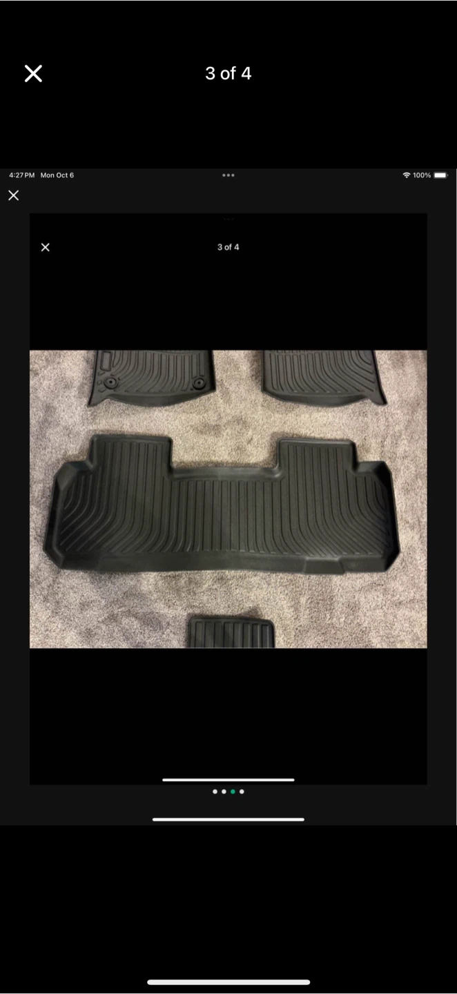 Chevrolet Traverse 2nd row Bucket Seats 18-24 Floor Mats - photo 3