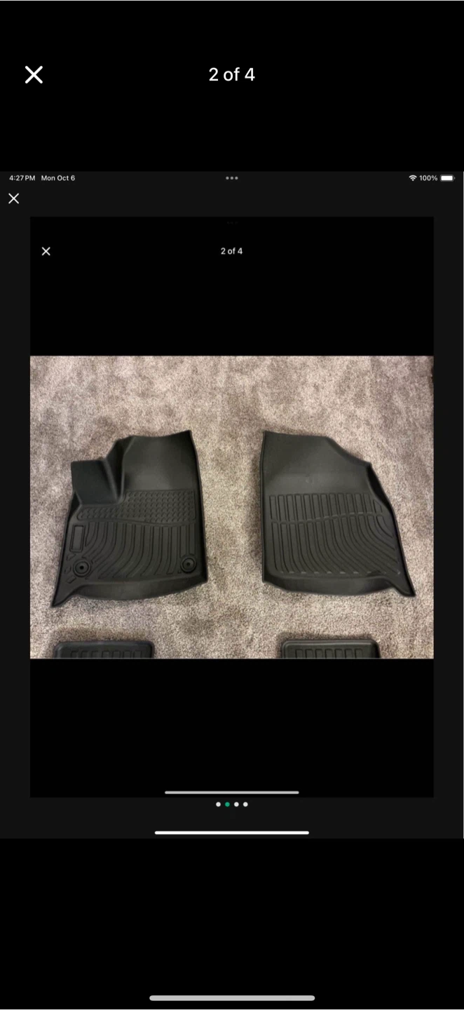 Chevrolet Traverse 2nd row Bucket Seats 18-24 Floor Mats - photo 2