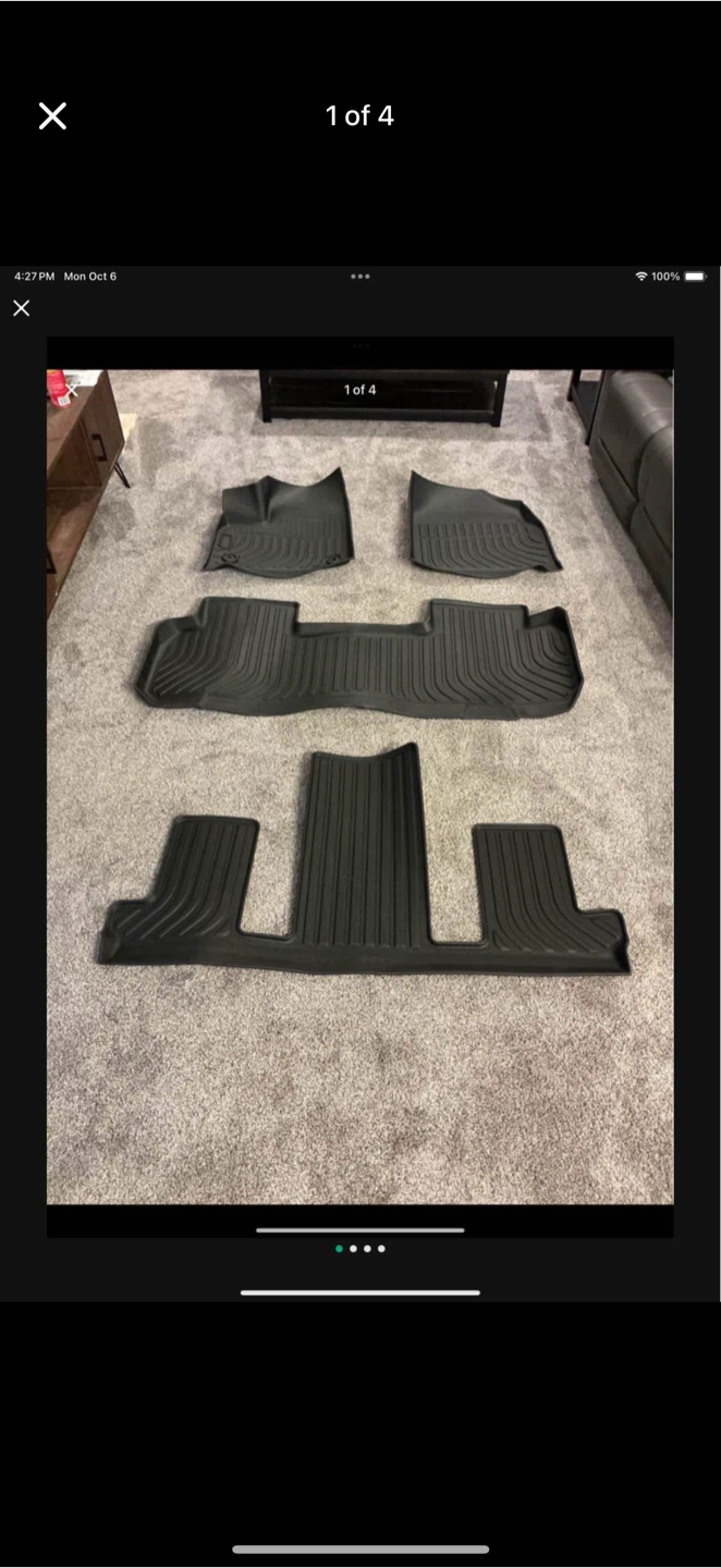 Chevrolet Traverse 2nd row Bucket Seats 18-24 Floor Mats