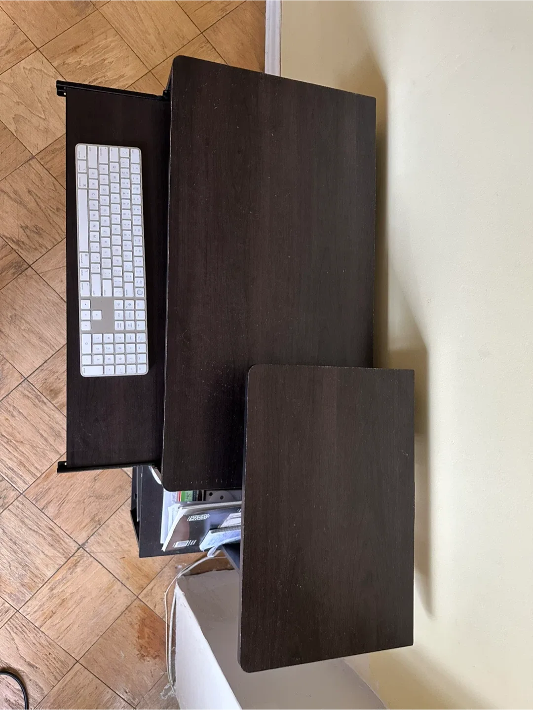 Black Studio Desk with Shelves image indicator(2)