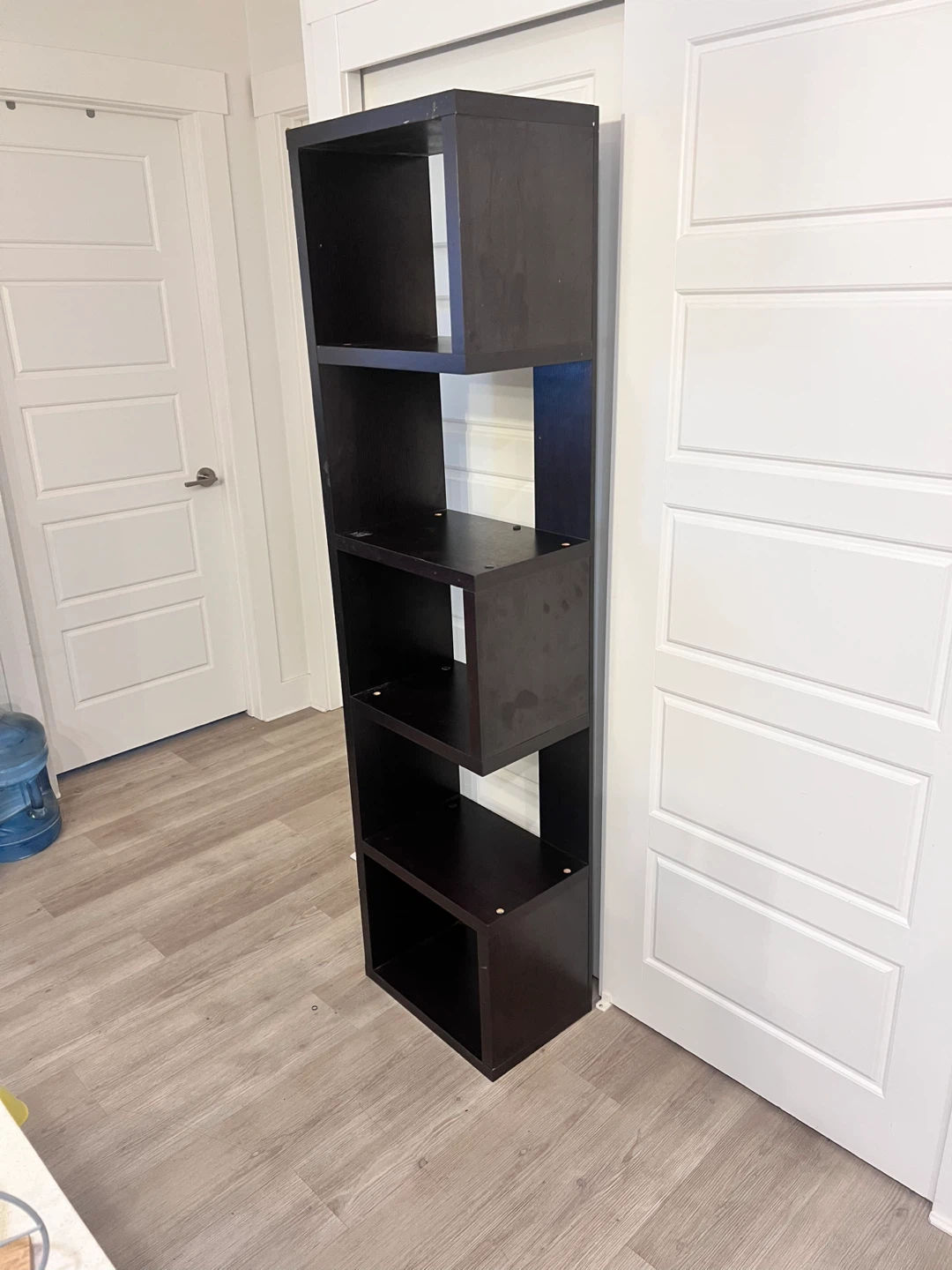 Dark Brown Wooden Shelf Unit - photo 2