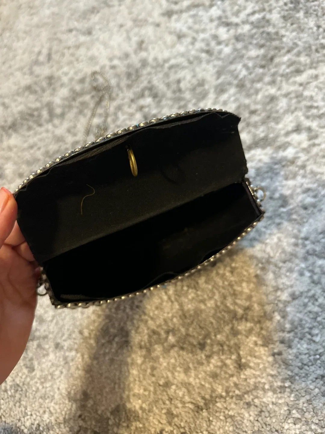 Silver Beaded Chain Purse image indicator(2)