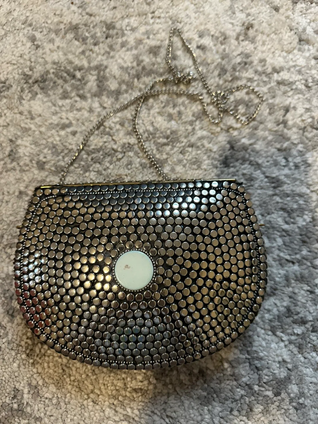 Silver Beaded Chain Purse image indicator(3)