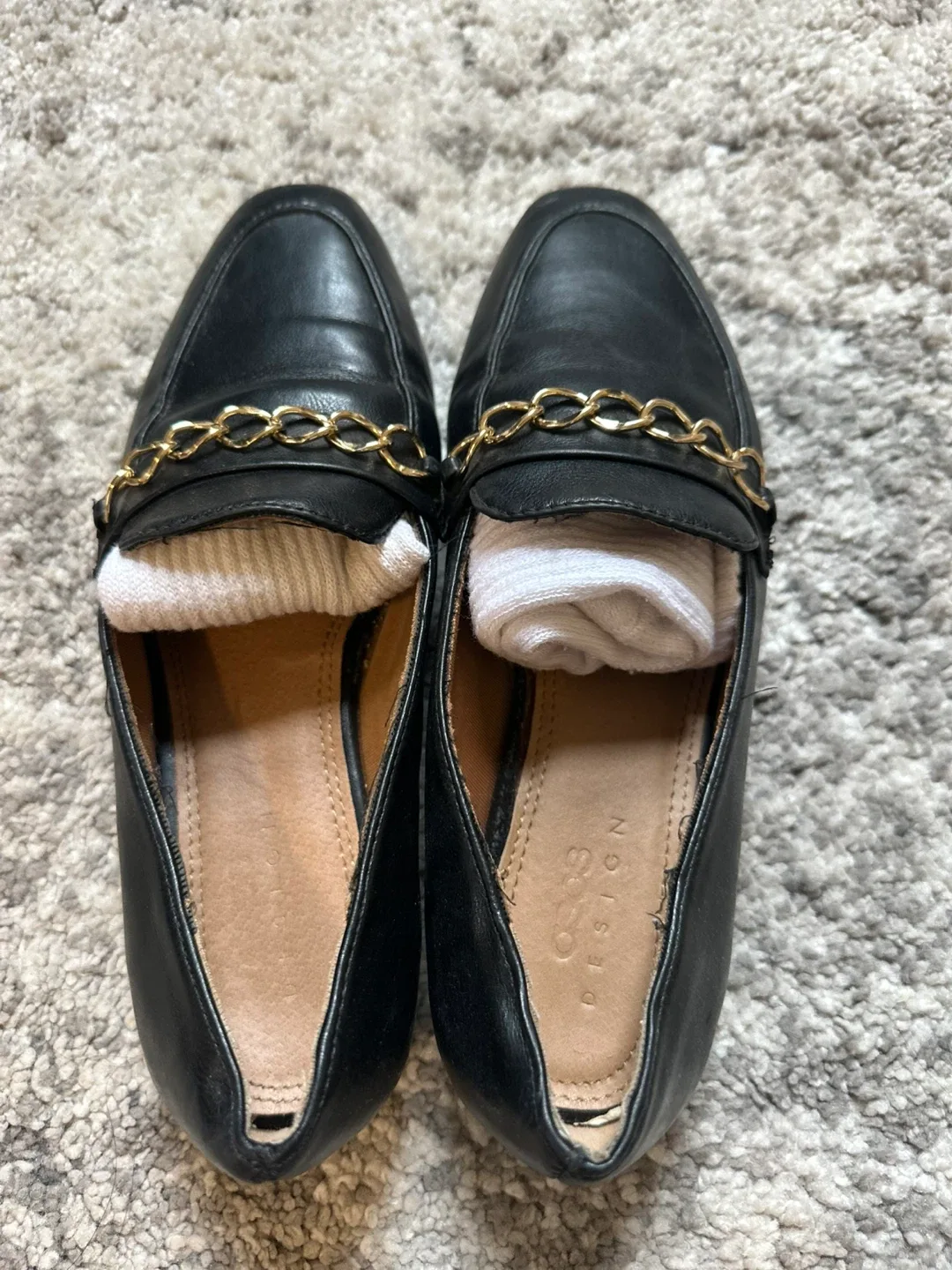 ASOS Design Black Chain Loafers image indicator(2)