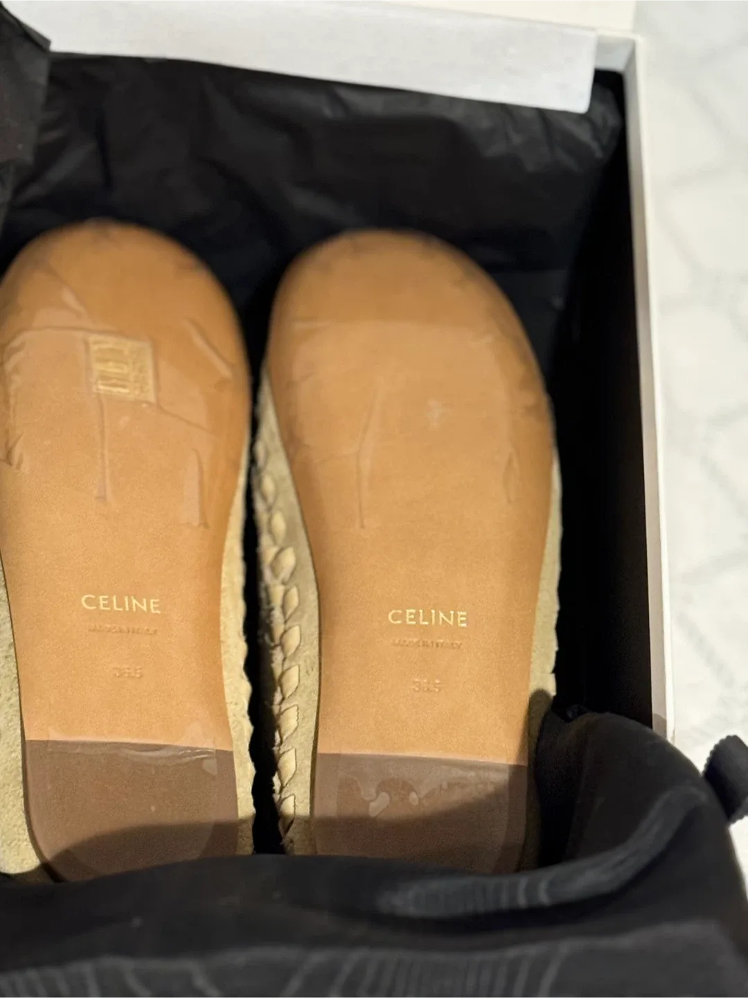 Celine Flat Slip-On 03SD Suede Loafers Size 6.5 image indicator(3)
