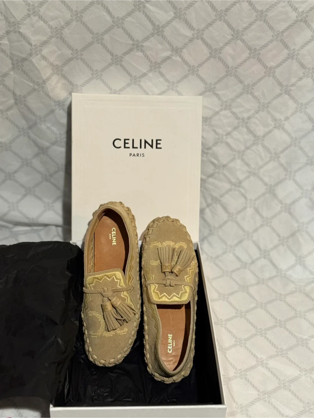Celine Flat Slip-On 03SD Suede Loafers Size 6.5 image indicator(5)