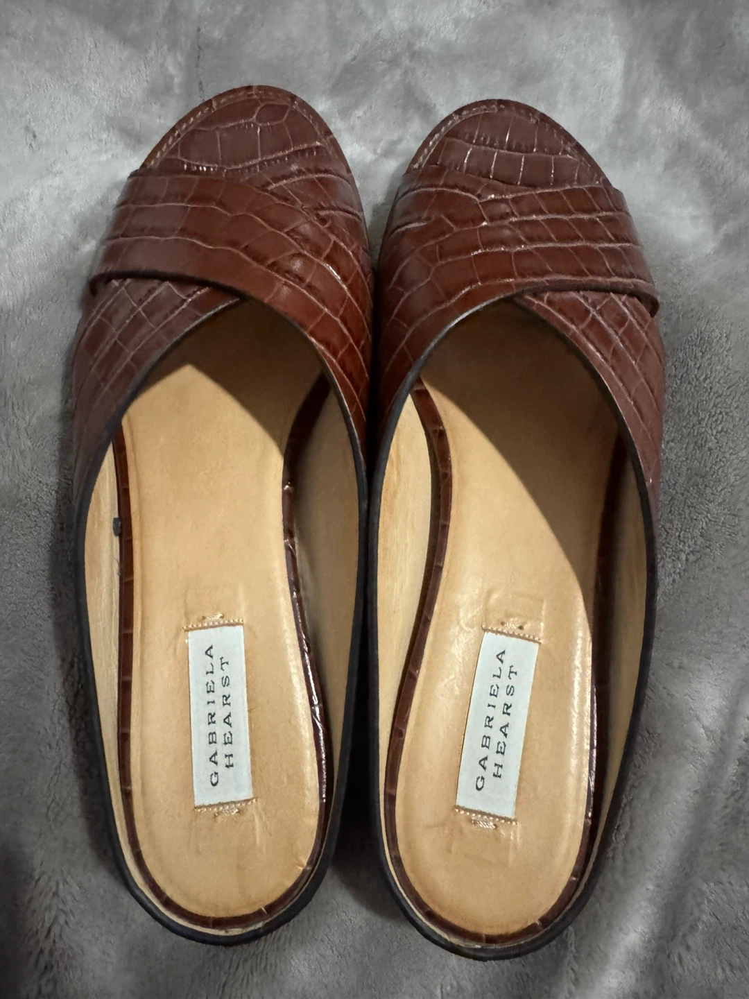 Gabriela Hearst Brown Leather Mules