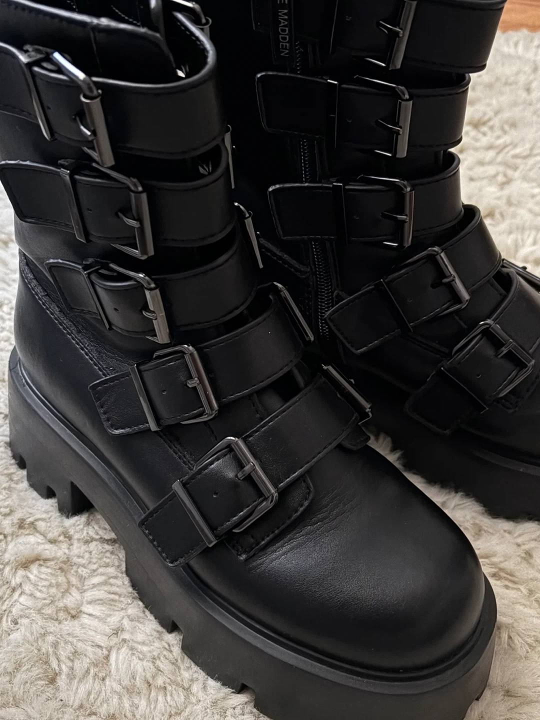 Steve Madden Black Platform Boots - photo 3