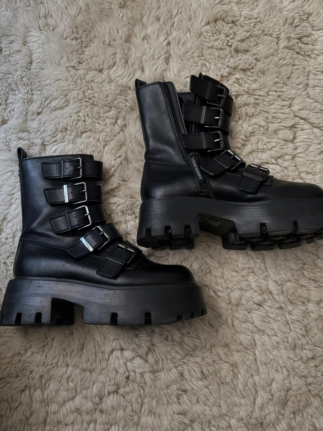 Steve Madden Black Platform Boots - photo 2
