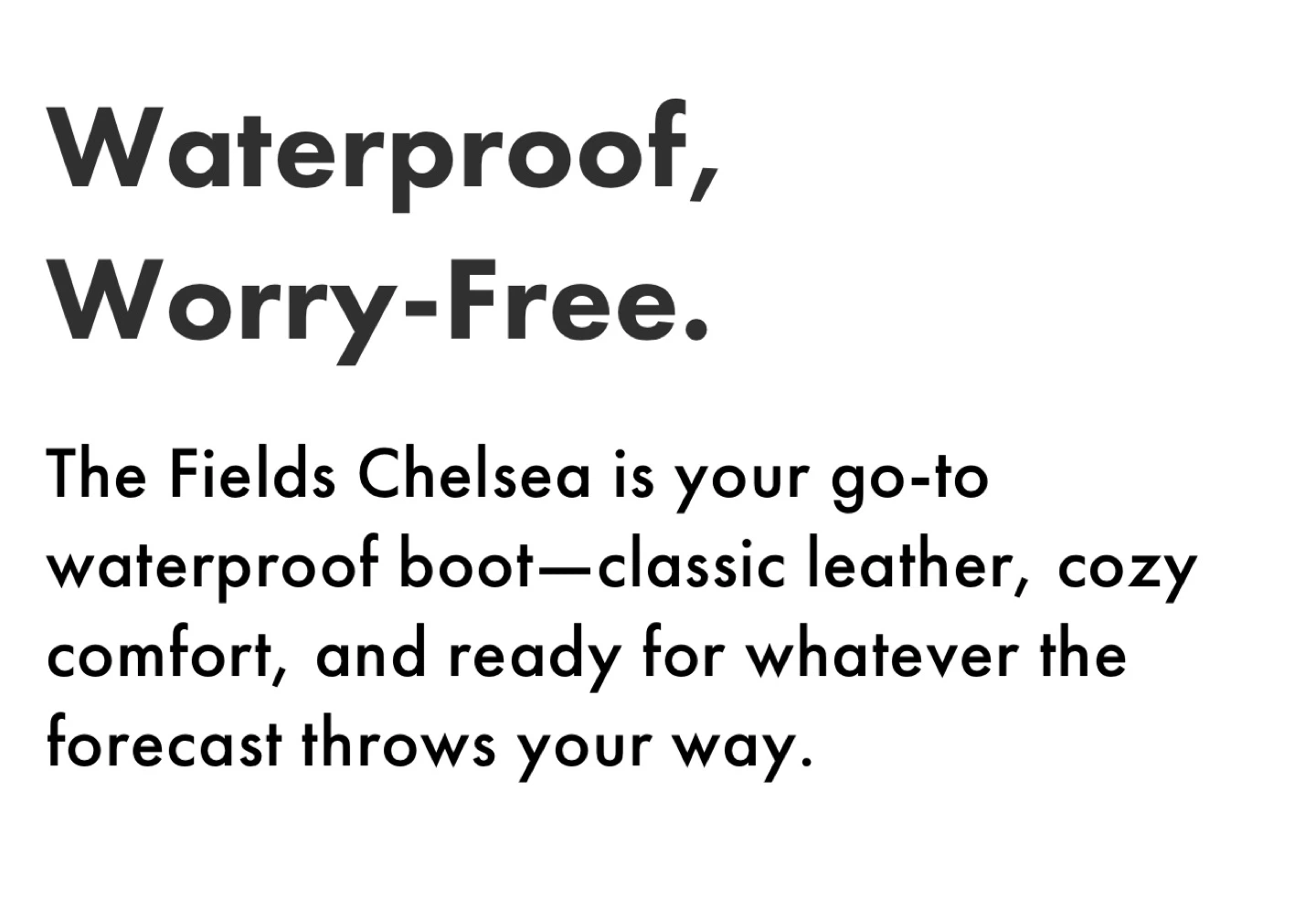 Chaco Black Women's Fields Chelsea Waterproof Boot - photo 2
