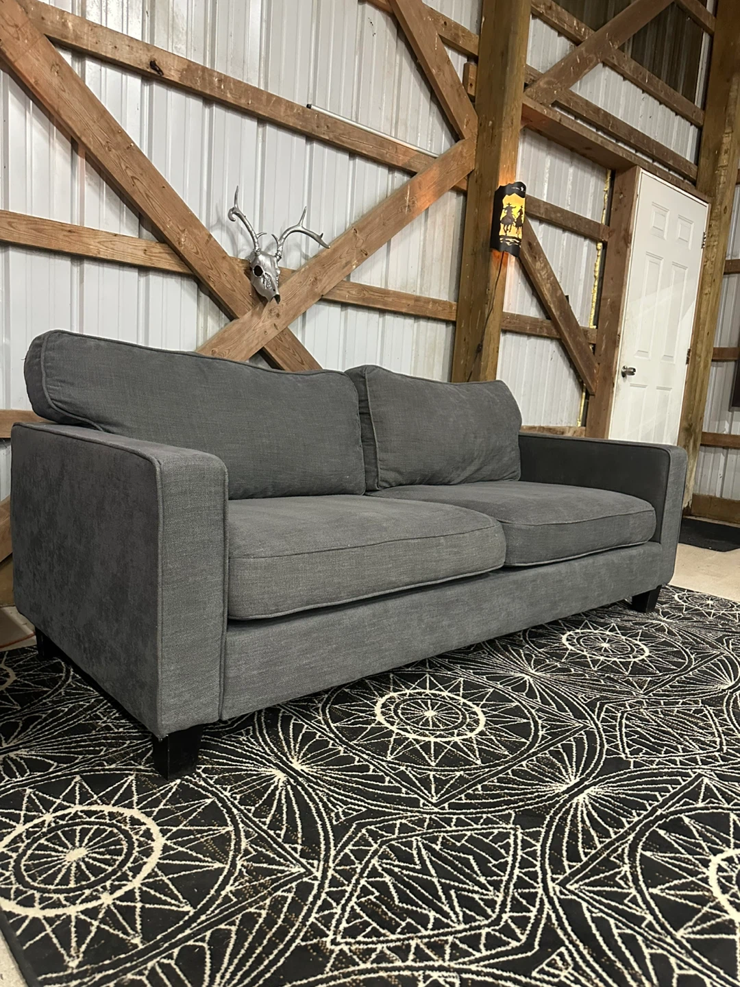 *Delivery Available* Ikea Modern Sofa in Grey Fabric 🛋️ - photo 5