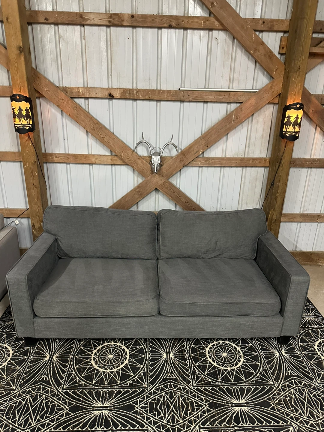 *Delivery Available* Ikea Modern Sofa in Grey Fabric 🛋️ - photo 4