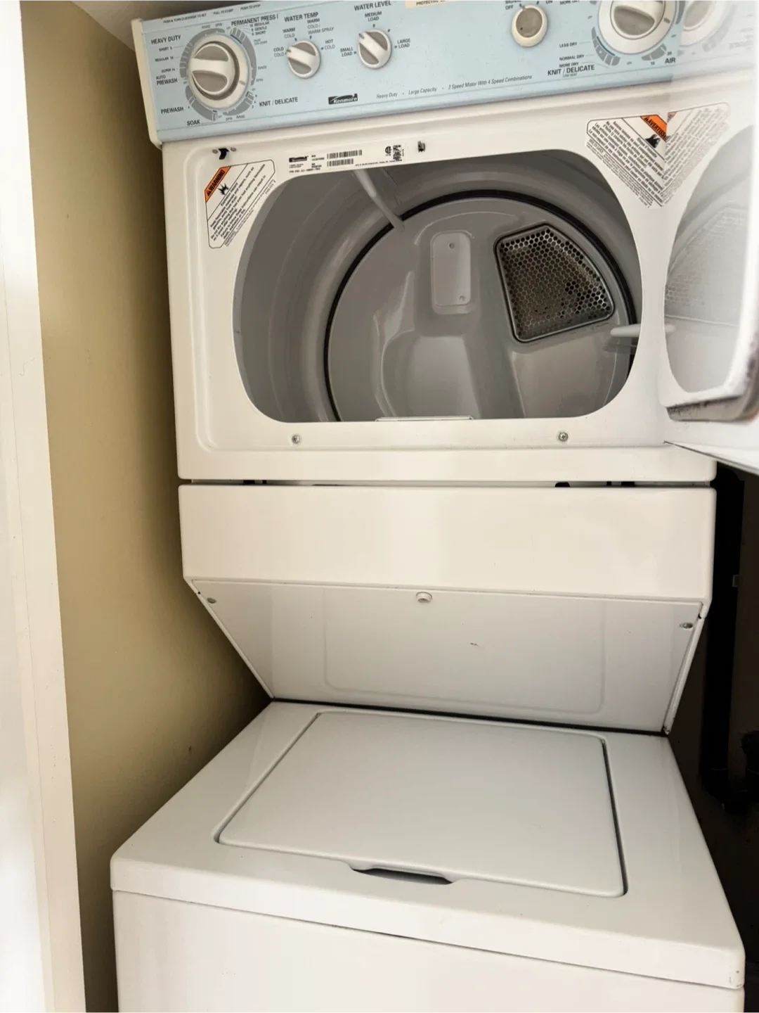 Kenmore Stackable Washer and Dryer image indicator(3)