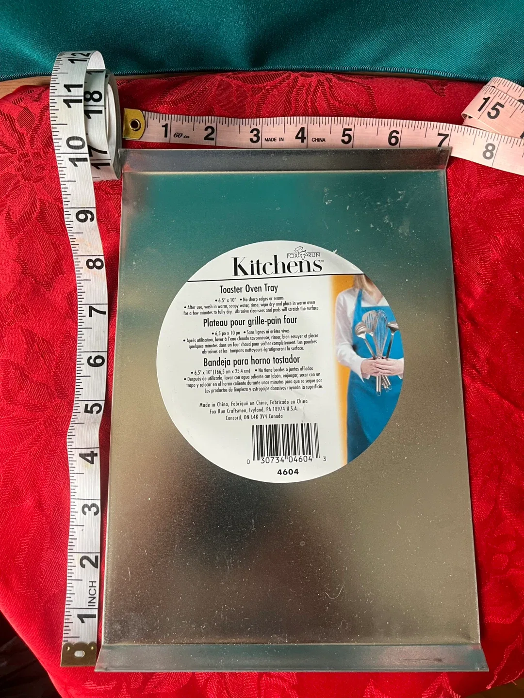 Fox Run Toaster Oven Tray - 6.5" x 10". Never used image indicator(2)