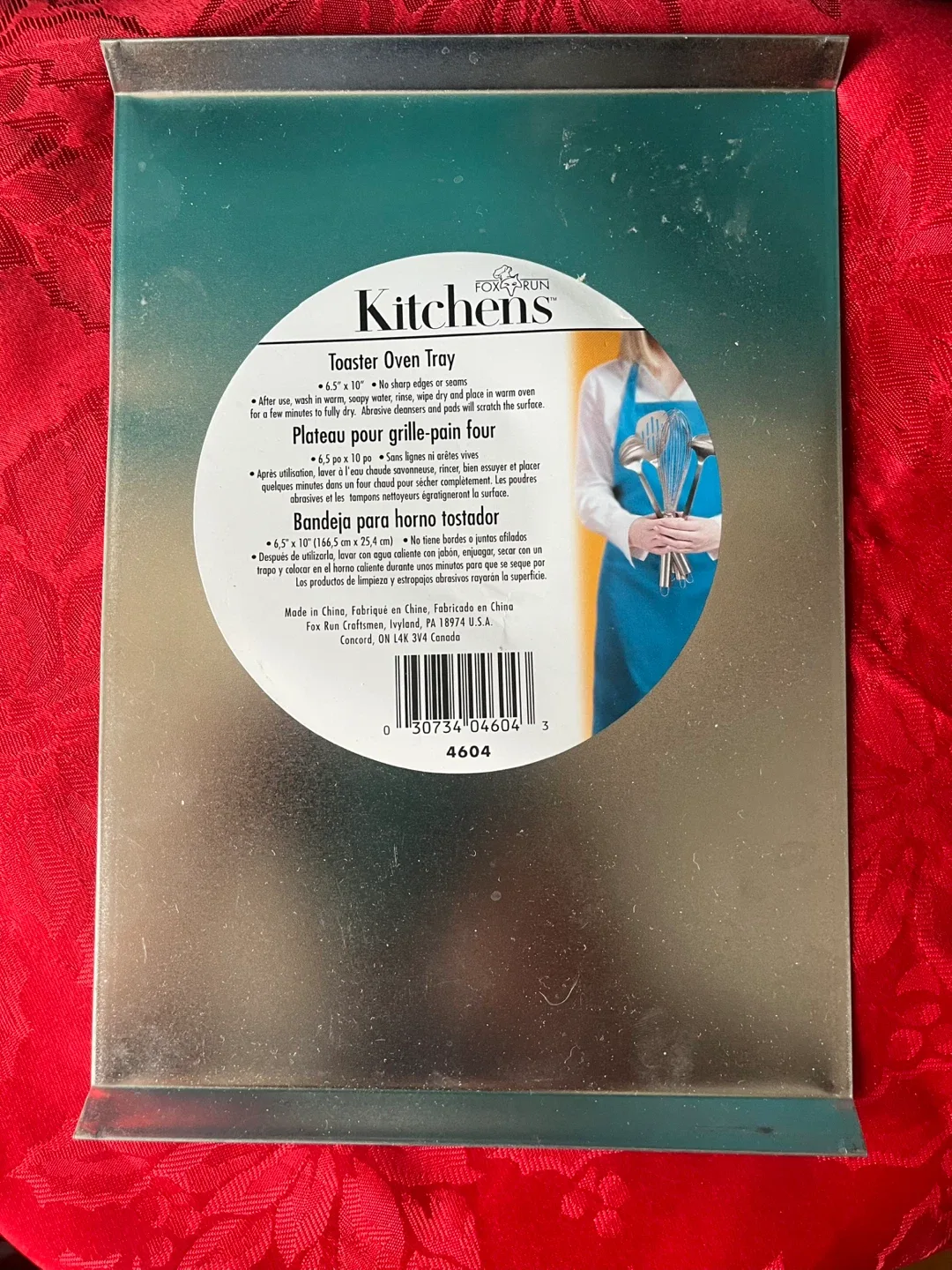 Fox Run Toaster Oven Tray - 6.5" x 10". Never used